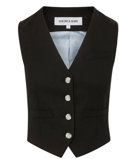 Veronica Beard Women's Bennett Vest, Black product