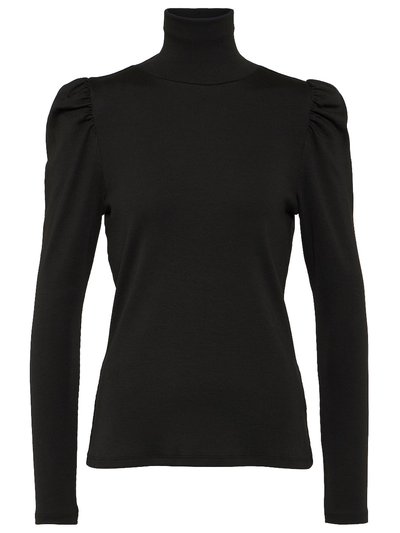 Veronica Beard Women's Black Cedar Ribbed Knit Turtleneck Top product