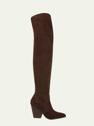 Women's Lalita Over The Knee Boot - Cacao Suede
