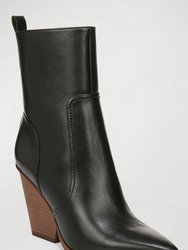 Women's Logan Leather Ankle Boots - Black
