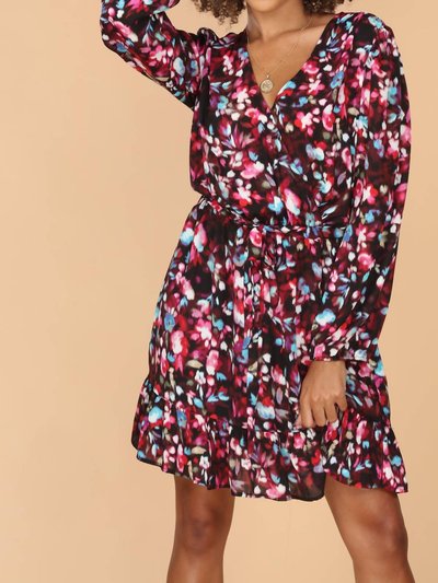 Veronica M Bali Long Sleeve Surplice Dress product
