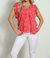 Lace Up Ruffle Blouse - Inca