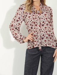 Tie Neck Blouse - Fiori