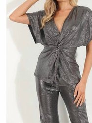 Trinity Holiday Top - Silver Foil