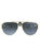 Aviator Metal Sunglasses With Grey Lens