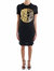 Couture Women Gold Logo T-Shirt Dress