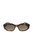 Geometric Plastic Sunglasses With Brown Lens In Havana - Havana