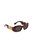 Irregular Plastic Sunglasses With Dark Grey Lens In Bordeaux - Bordeaux