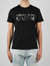 Couture Men's Black Silver Logo Short Sleeve T-Shirt