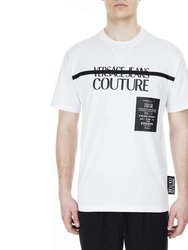 Couture Men's White e Logo Short Sleeve T-Shirt - White