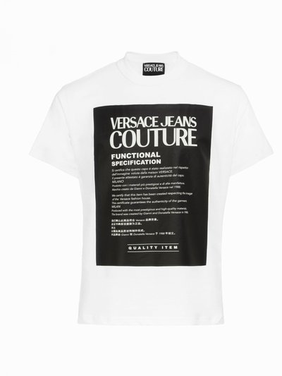 Versace Jeans Men's White Black Label Short Sleeve T-Shirt product
