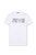 Men's White Black Logo Short Sleeve T-Shirt - White