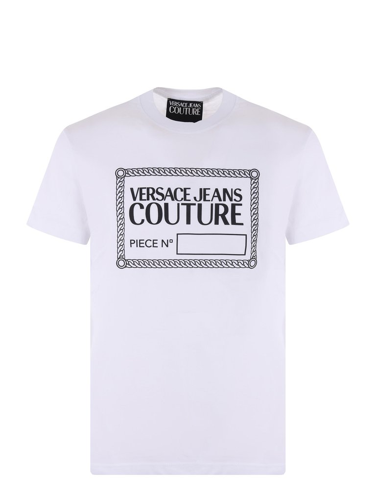 Men's White Label Design Short Sleeve T-Shirt - White