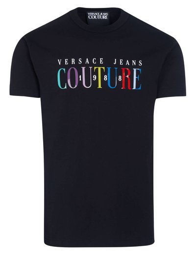 Versace Men Colorful Logo Short Sleeve Cotton T-Shirt product