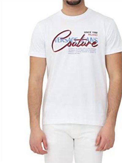Versace Men Cotton Script Logo T-Shirt product