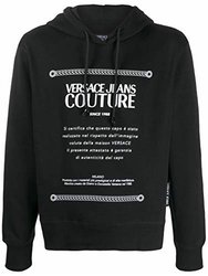 Men Hooded Pullover Sweatshirt - Black