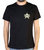 Men'S Gold Star Logo Short Sleeve Crew Neck T-Shirt - Black