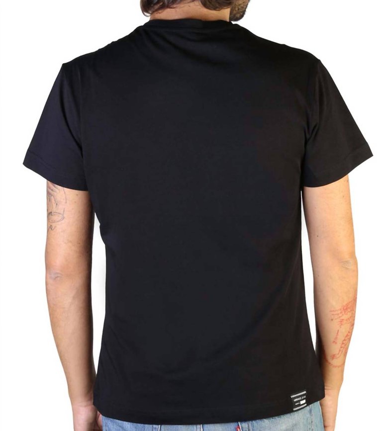 Men'S Gold Star Logo Short Sleeve Crew Neck T-Shirt