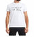 Men's Metallic Logo Short Sleeve T-Shirt - White/Silver