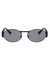 Oval Metal Sunglasses With Grey Lens