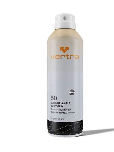 Vertra Coconut Vanilla Body Spray SPF 50 product