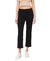 Catchy - High Rise Ankle Straight Jeans - Black