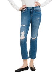 Consistent - High Rise Slim Straight Jeans - Medium