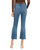 Feasibly - High Rise Clean Cut Hem Cropped Flare Jeans