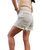 High Rise Distressed Mom Shorts In Light Wash