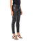 Jet Black - Mid Rise Polymer Cropped Skinny Jeans