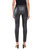 Jet Black - Mid Rise Polymer Cropped Skinny Jeans