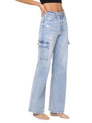 Reverent - 90's Vintage Super High Rise Straight Jeans