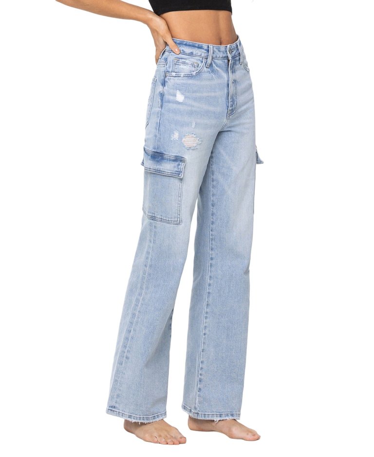 Reverent - 90's Vintage Super High Rise Straight Jeans