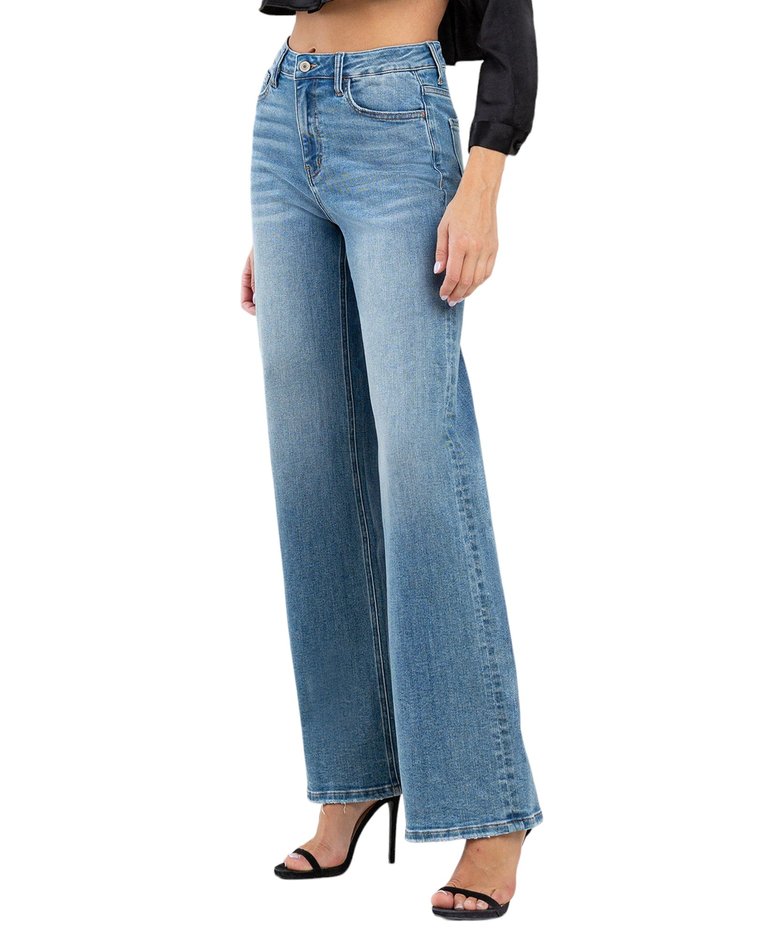 Righteously - High Rise Wide Leg Jeans