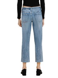 River Dee - High Rise Straight Jeans