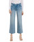 Shiny - Mid Rise Cropped Wide Leg Jeans - Light