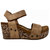 Devon Wedge Sandal In Brown - Brown