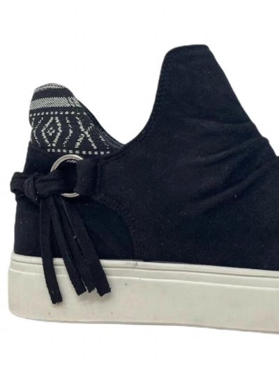 Very G Whisper Fringe Slip-On Shoes In Black Aztec product
