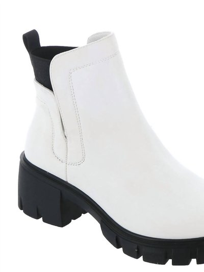 Very G Women's Dana Bootie With Chunky Heel In White product