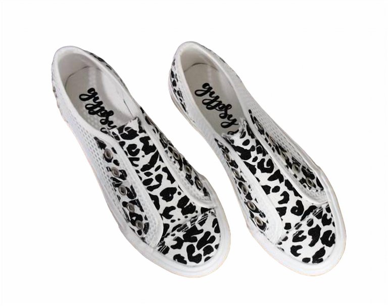 Women's Gypsy Jazz Mesh It Fashion Sneakers In Cow Print - Cow Print