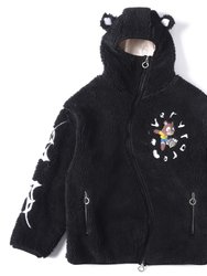 Bear//Battle V Royale Sherpa Hoodie - Black