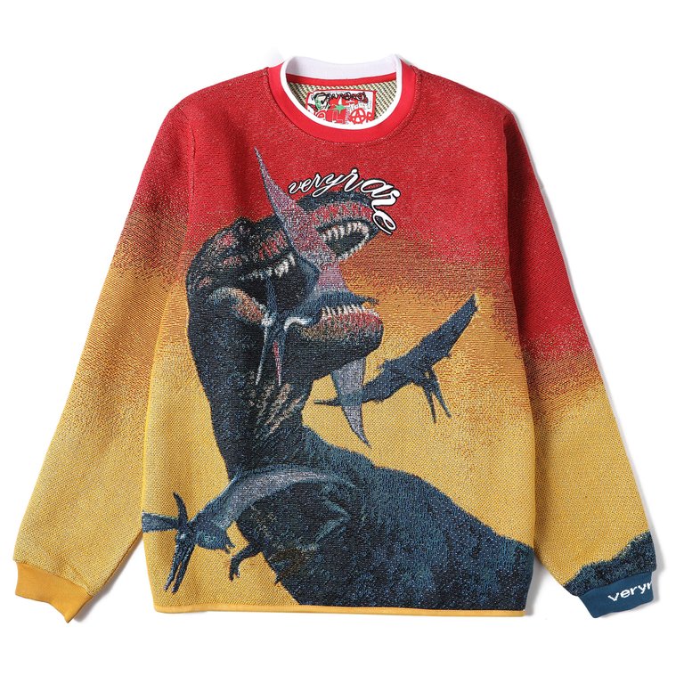 T-Rex Crewneck Sweater - Yelllow