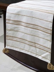 16" x 90" Beige Table Runner - Beige