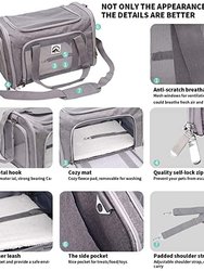 17" Airline Approved Pet Carrier Bag (Grey)