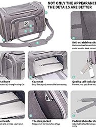 20" Airline Approved Pet Carrier Bag (Grey)