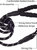 5 Ft Thick Highly Reflective Dog Leash- Black