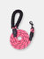 5 Ft Thick Highly Reflective Dog Leash-Pink