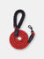 5 Ft Thick Highly Reflective Dog Leash-Red