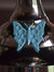 Cake Stand with Turquoise Butterfly (10" Cake Holder)