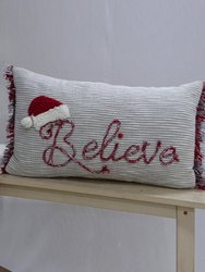Christmas Throw Pillow For Couch - Believe